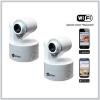 2 Cameras IP VisionCam Wifi, motorisee,V 5.5, Couleur Blanc