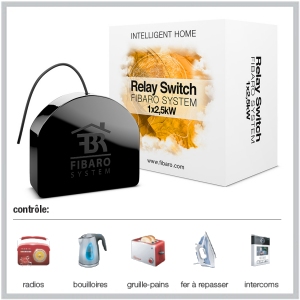 Mini Relais commutateur FGS-212 pour commande 1 x 2.5 kW, 868,4 Mhz