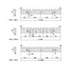 Crémaillère en acier galvanisée M4 - 30 x 12 mm, a visser - Longueur 1 Mètre