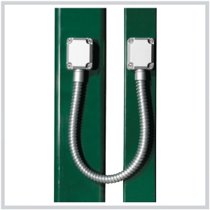 Gaine flexible permettant le passage de cable de liaison tablier/poteau