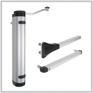 Ferme-portail hydraulique polyvalent et puissant pour charnières à 90° et 180°